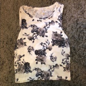 Floral Crop Tank Top